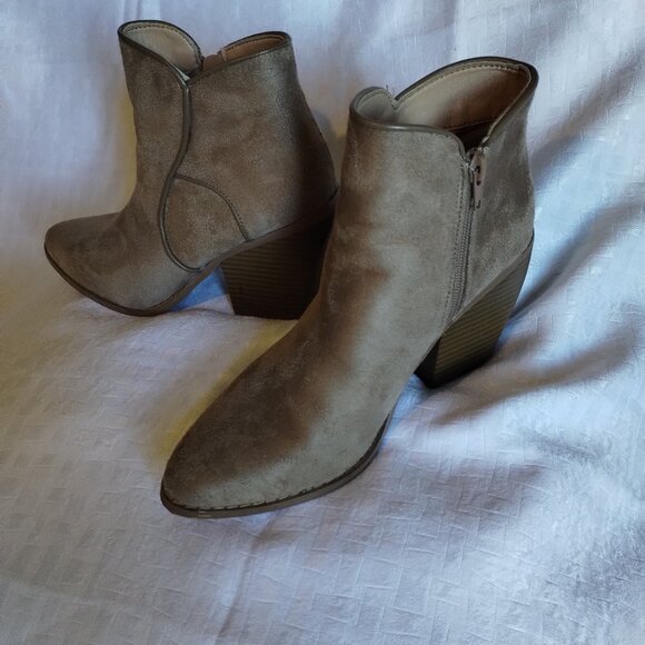 Heel ankle Boot "beige" - Picture 1 of 4